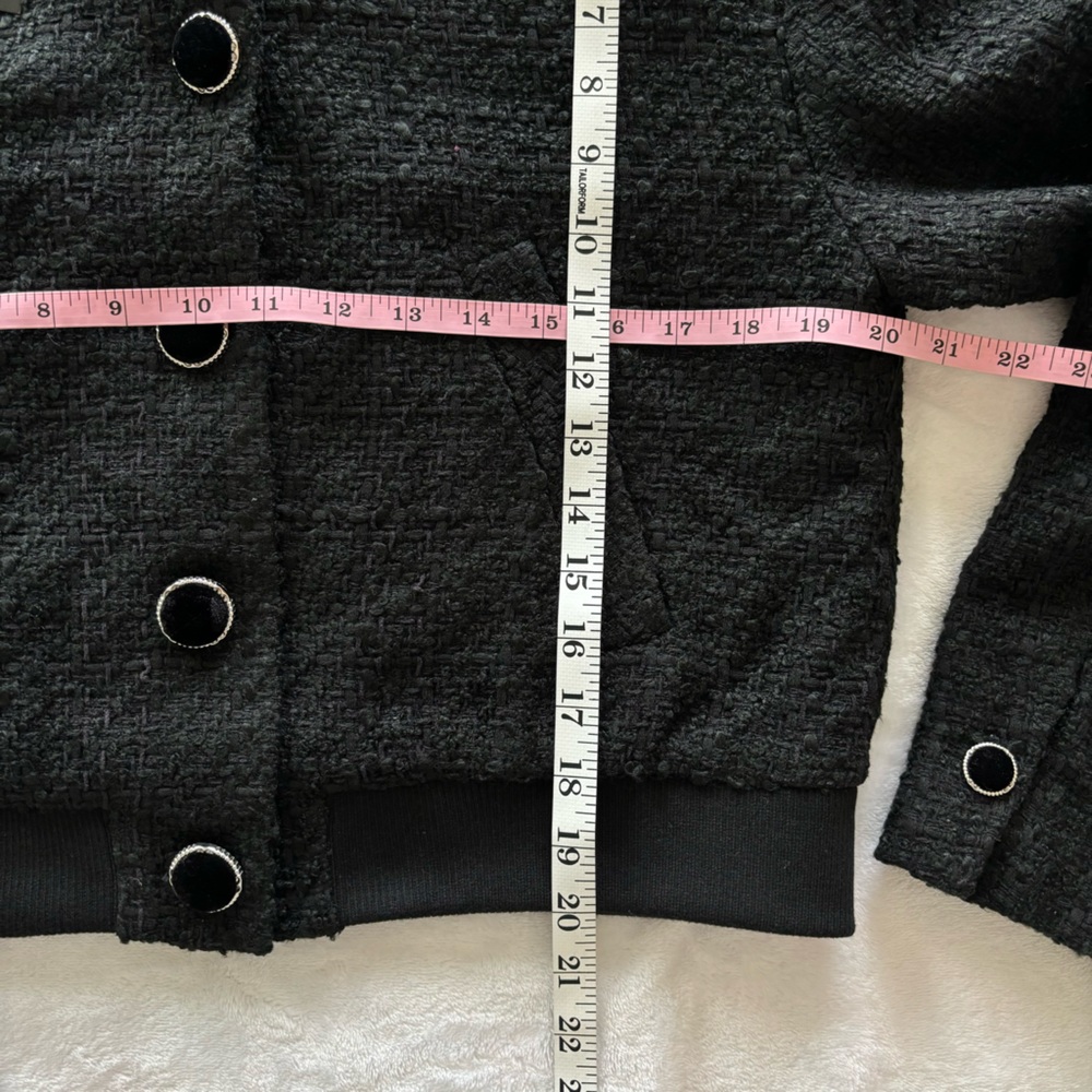 TRUTH by Republic Vintage-Style Cropped Tweed Boucle Bomber Jacket--NWT--12 - Picture 15 of 15